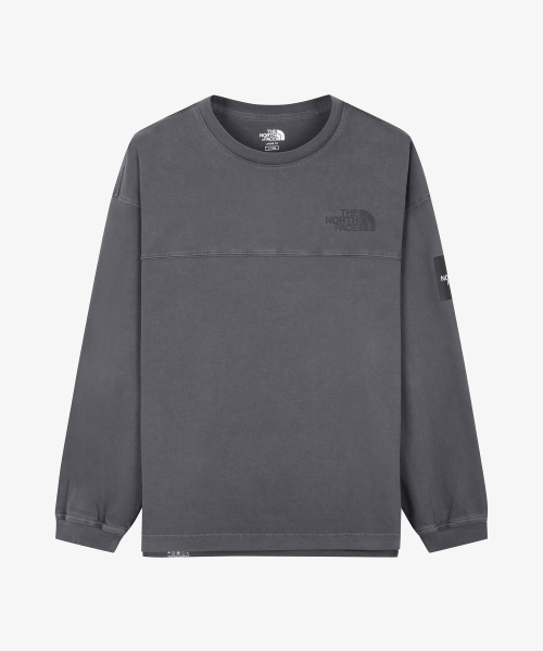 NT7TS51K 스티치 긴팔 티셔츠 DARK CHARCOAL