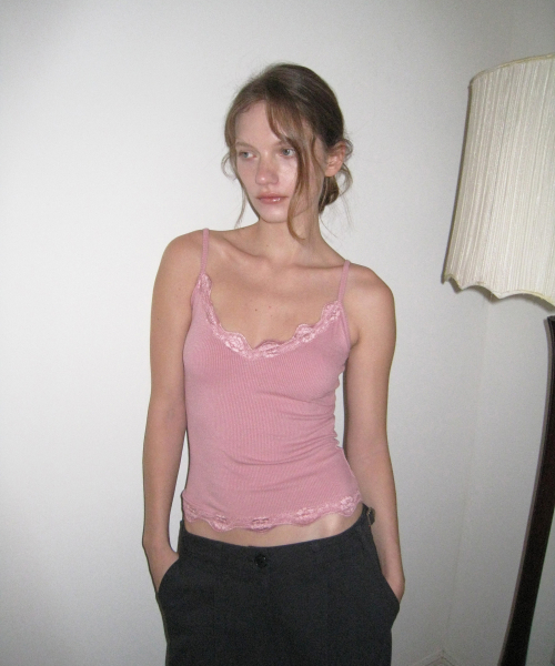 Jane lace sleeveless - Dusty Pink