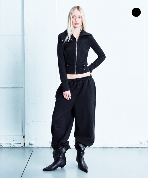 Molly wide jogger in basic - Black