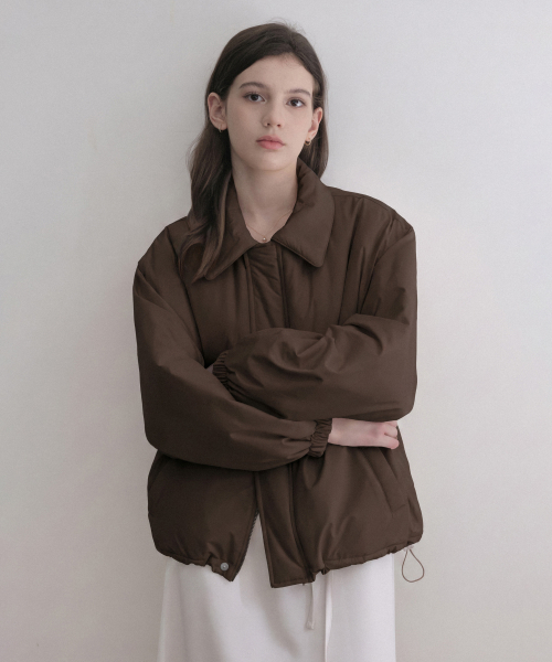esy kara padding blouson (brown)