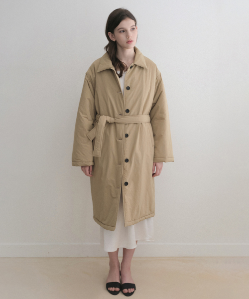 esy Long kara padding coat (beige)