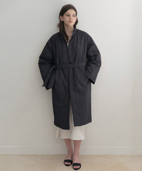 esy Long half padding coat (black)