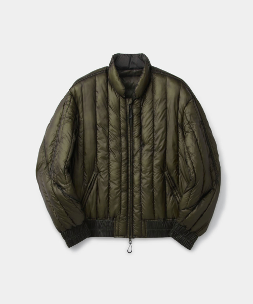 Quilted Softshell Shawl Collar Jumper (Khaki Green)