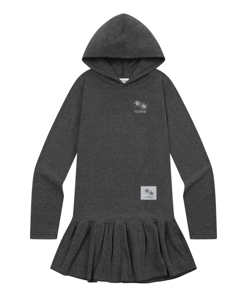 셀리아 후드 플리츠 원피스 (2컬러)