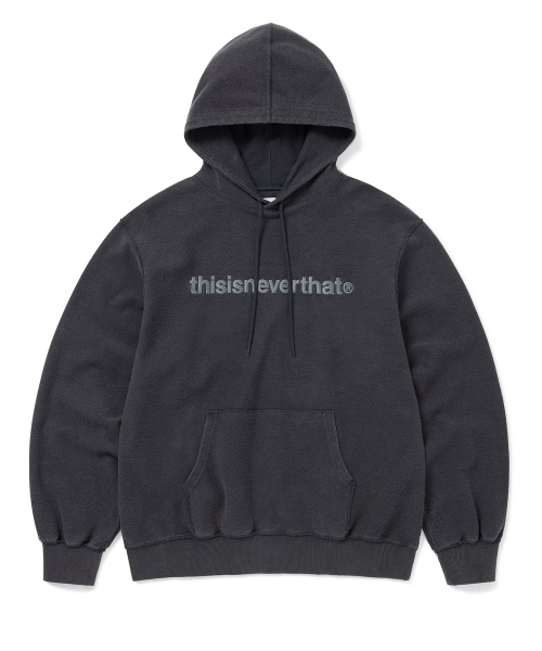 T-Logo Hoodie Faded Navy — Main product photo