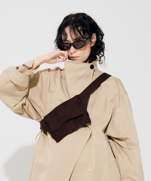 Bow Crossbody Bag Deep Brown