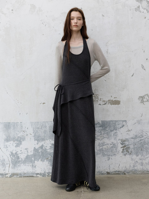 Halter Neck Layerd Dress VW6AO920_2color