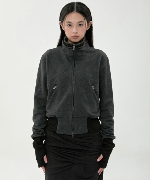 플레어업 Structured Zip Jacket (FL-055_Charcoal)