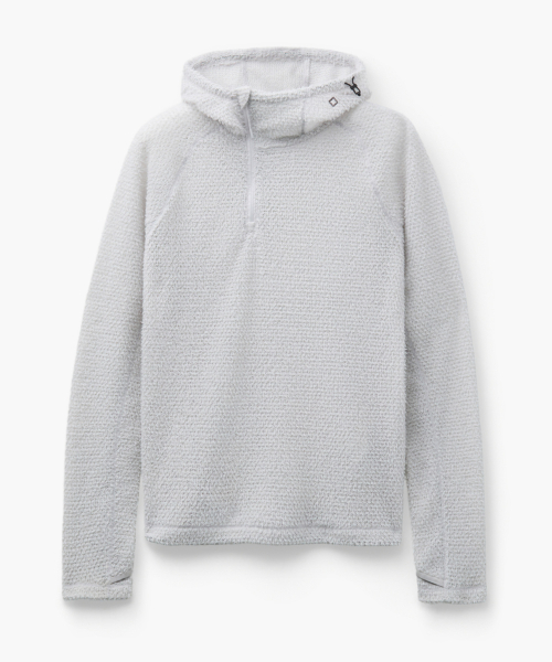 ZERO 폴라텍 알파 다이렉트 후디 우먼_Light Gray — Main product photo