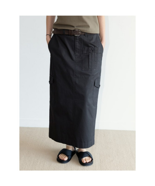 Eddie Cargo H Line Skirt Black (TA6727A155)