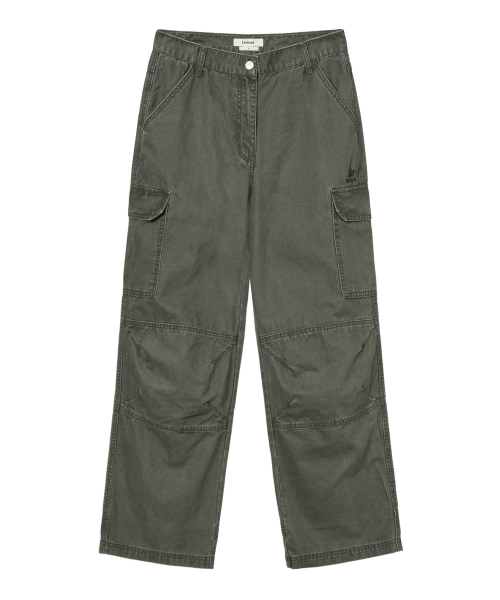 VINTAGE WASHED CARGO PANTS IN KHAKI