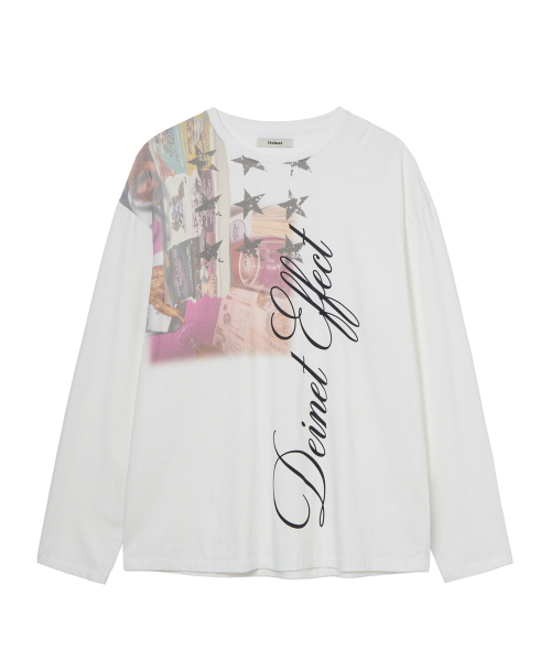 DIGITAL VINTAGE LONG SLEEVE IN WHITE