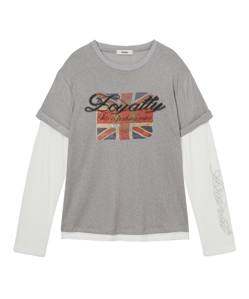 LAYERED VINTAGE LONG SLEEVE IN GREY