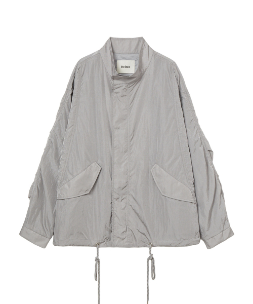 FUNNEL NECK JACKET IN GREY