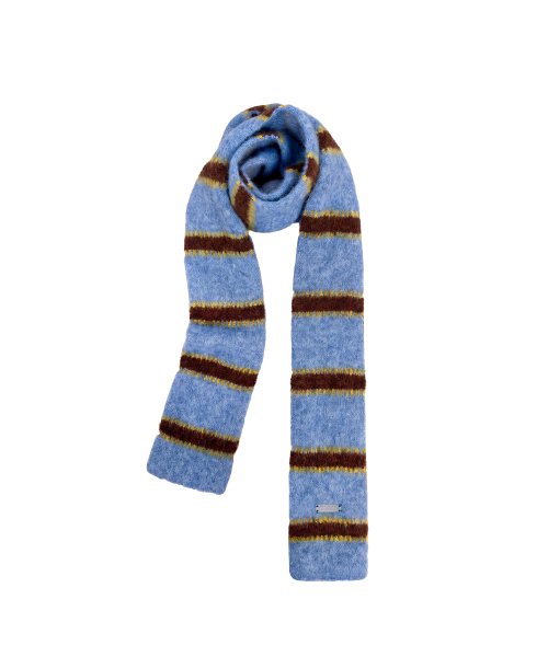 베이비 헤어리 니트 머플러_블루 Baby Hairy Knit Muffler_Blue