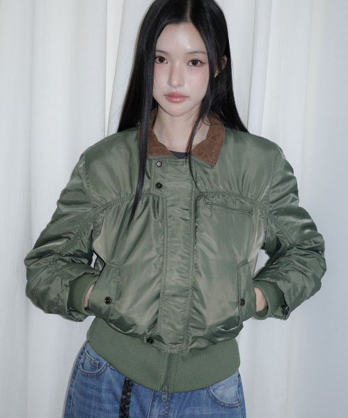 비터셀즈 패디드 엠에이원 봄버 자켓-카키