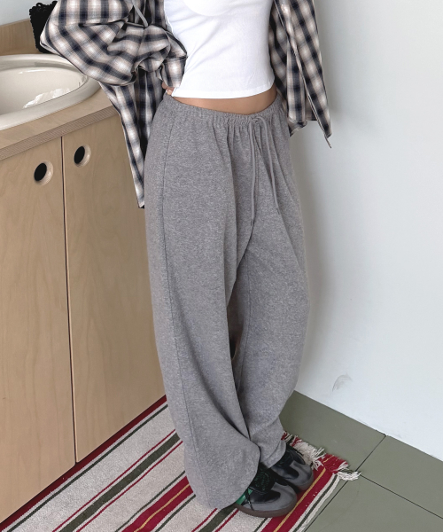 Soft Essential Banding Jogger Pants Gray MDPT090GRAY