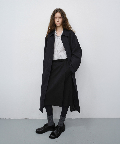 UNISEX REFINED MAC COAT_UDTR6C102_BLACK