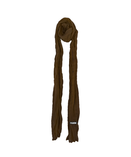 페리 크링클 스카프_브라운 Ferry Crinkle Scarf_Brown