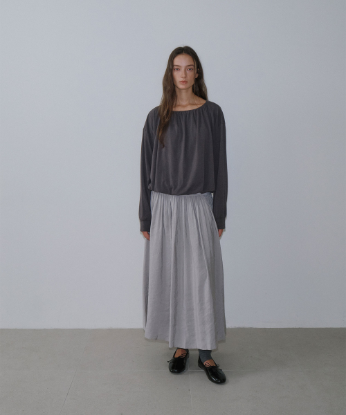 Oad Long Skirt (Light Gray)
