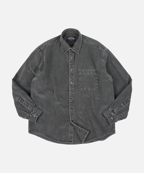 프리즘웍스 PIGMENT 8W CORDUROY SHIRT 002 _ CHARCOAL