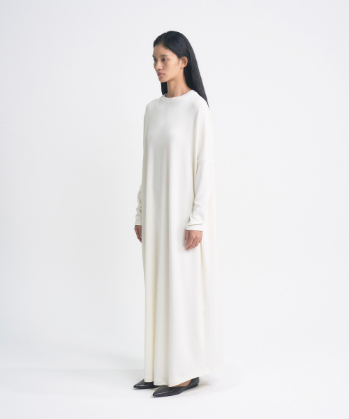 Asymmetric Drape Dress_ecru-VNF26039