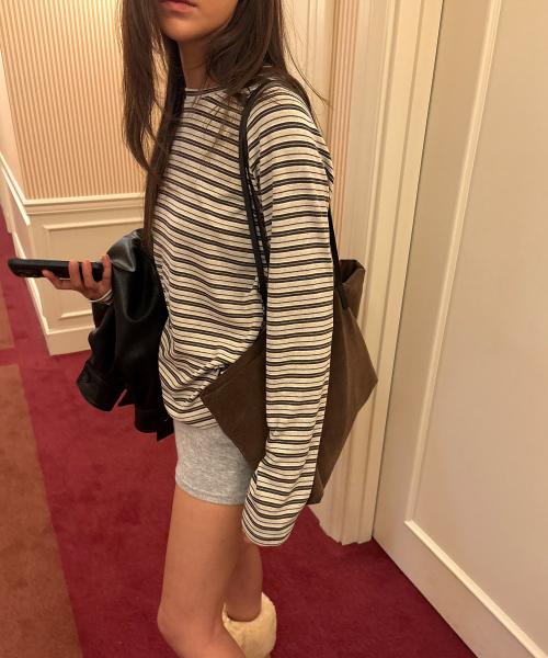 Milo Stripe Tee_Oatmeal