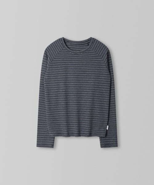 Milo Stripe Tee_Navy