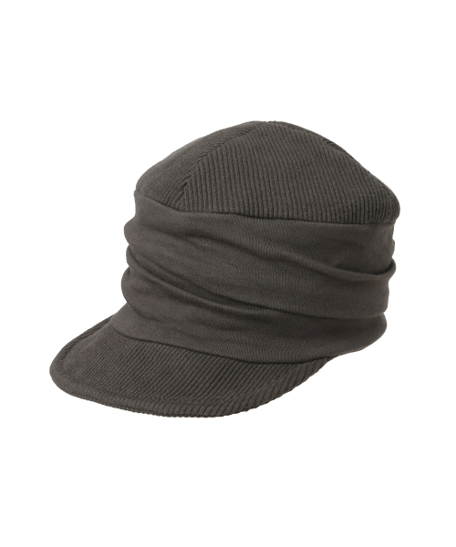 MIX DRAPED CAP MOCHA