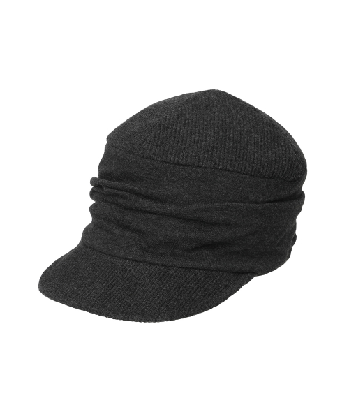 MIX DRAPED CAP CHARCOAL