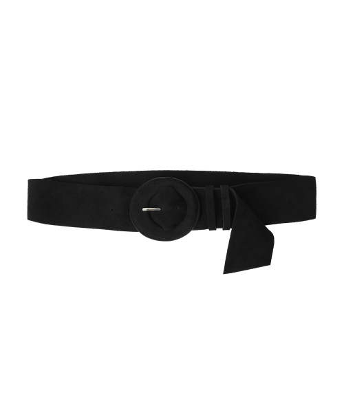 COW SUEDE BELT BLACK