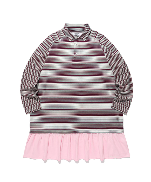 FFATS STRIPE PK DRESS_MIX(NG2GFFT558A)