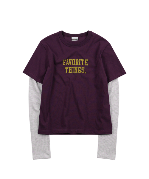 F.T Layered Long Sleeve Purple