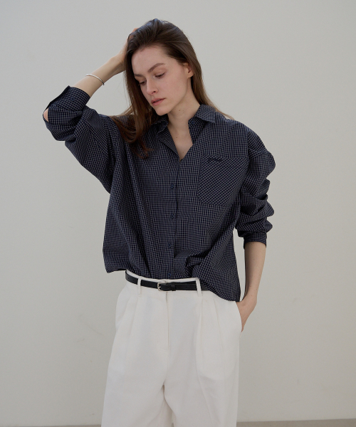 Briz Check Shirt (Navy)