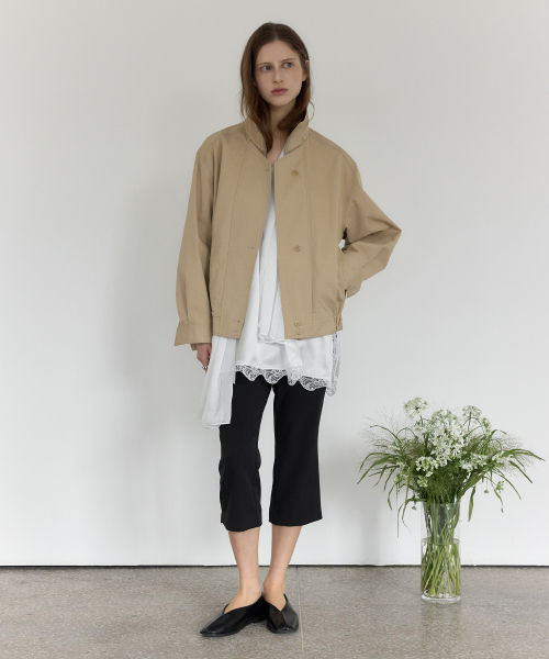 An Cotton Blouson (Beige)