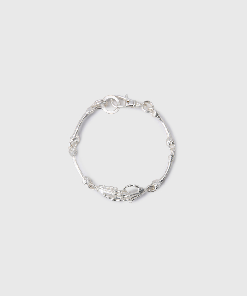 [DIVEIN X DAMONS YEAR] SKELETON BRACELET (MATTE SILVER)