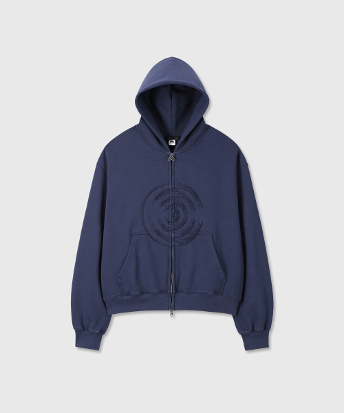 [DIVEIN X DAMONS YEAR] D.M.Y LOGO HOOD ZIP-UP (NAVY)