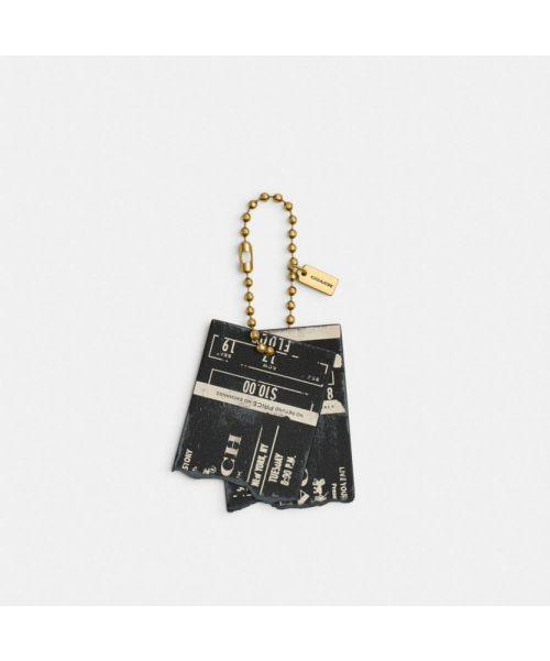 코치 프렌드쉽 콘서트 티켓 백 참 CHQ97 B4/BK