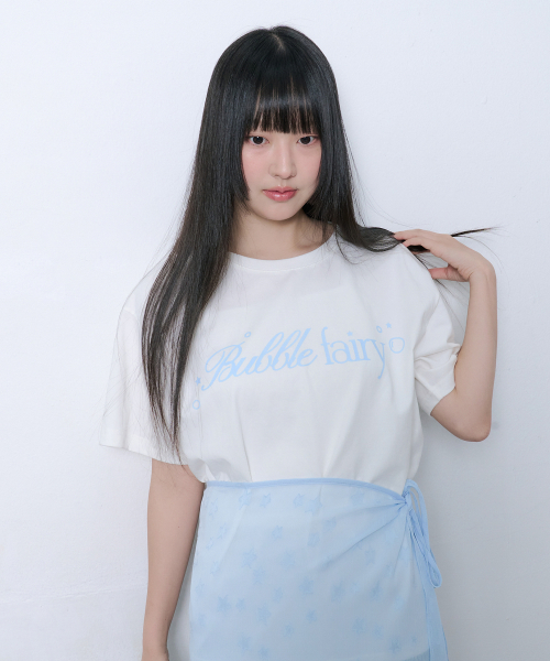 BUBBLE FAIRY T SHIRT_WHITE