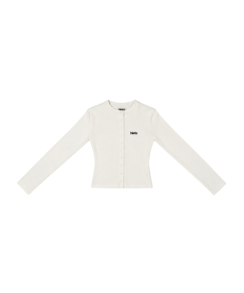 Hailey Fitted Cardigan / Ivory