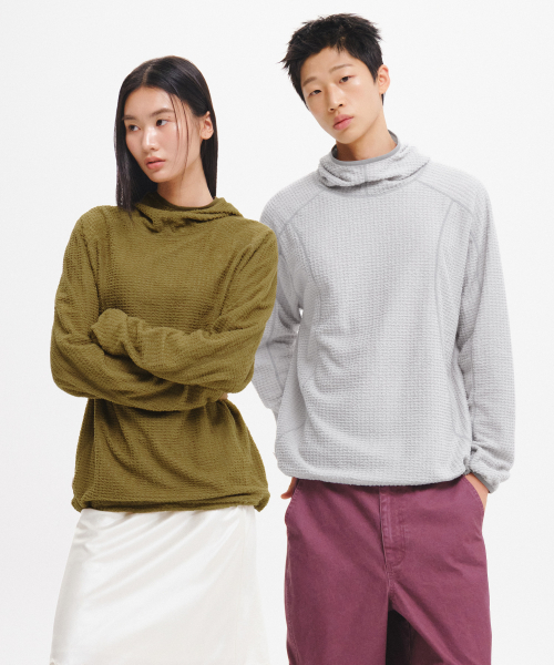 unisex soft waffle hoodie [2col]