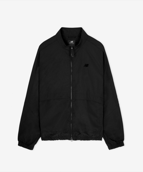 NBNAGCO303 / UNI 에센셜 스탠넥 우븐자켓 (BLACK)