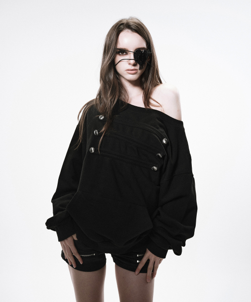 NAPOLEON SWEAT DRESS(BLACK) — Main product photo