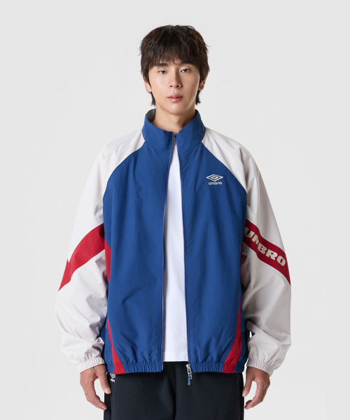 팝러쉬 기모 바람막이 자켓 블루 UR324CJK97 — Main product photo
