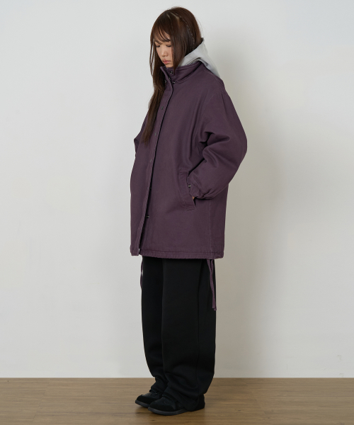 W 패디드 필드 자켓 (PURPLE)
