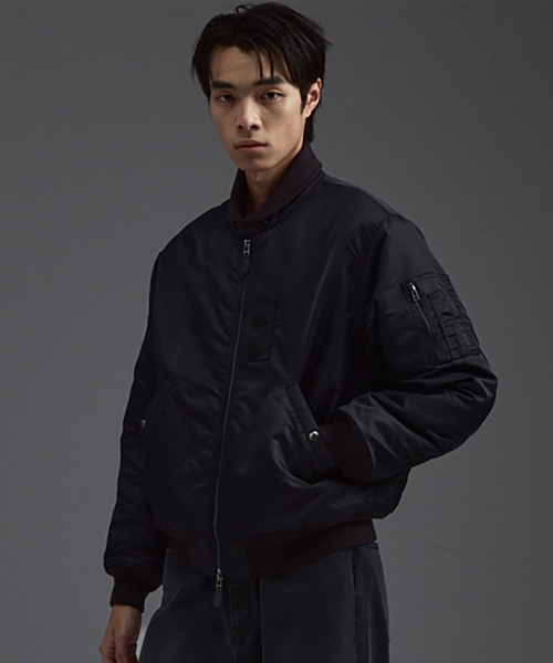 Shawl Flight Ma1 Jacket Black IEJU6F202BK