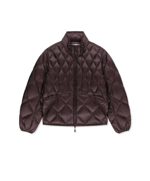 MIX QUILTED LIGHT DOWN JUMPER IN PURPLE