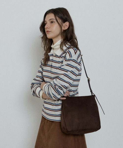 moody bag (suede) - brown