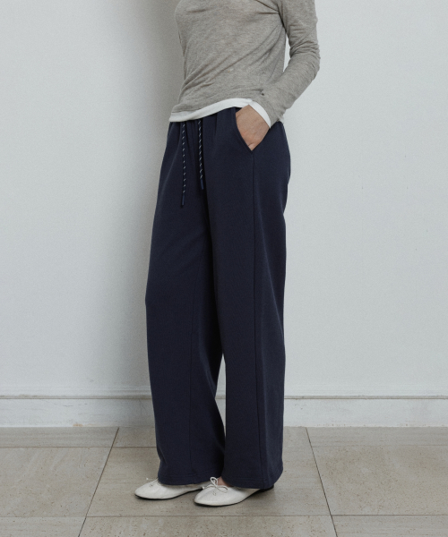 relaxed sweat pants - navy