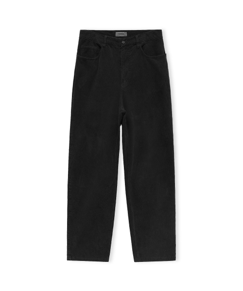 Garment Dyed Corduroy Pants, Black